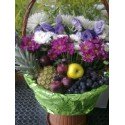 Cesta de Flores y Frutas